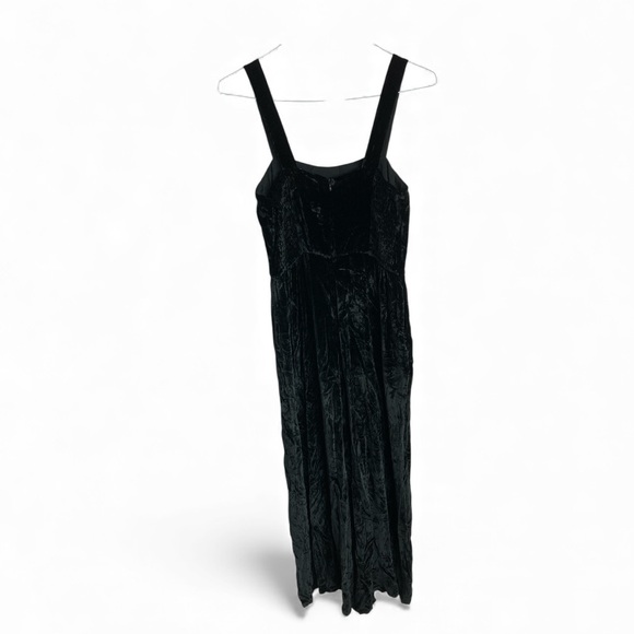 Madewell Crushed Velvet Wide leg Jumpsuit - Picture 4 of 14